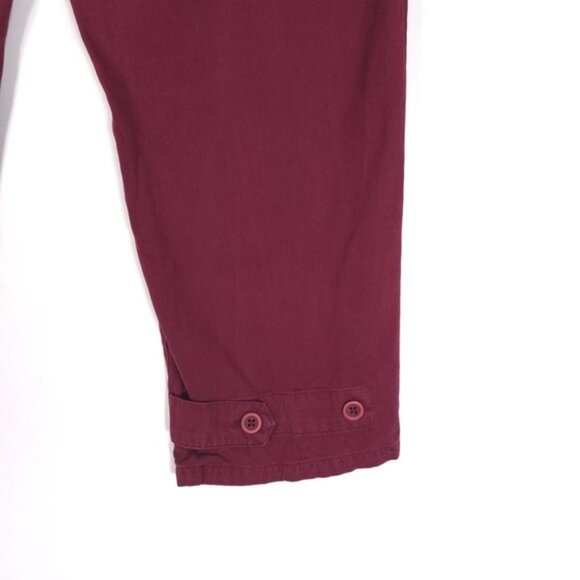 Pistola‎ X Revolve Tammy High Rise Trouser Merlot Burgundy Exposed Button Fly 30 - Picture 14 of 16